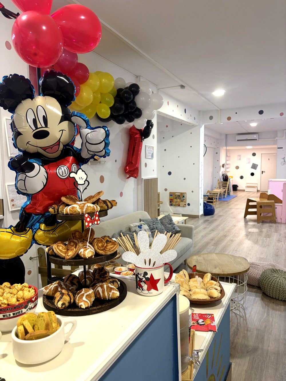 Decoración Mickey Mouse cumpleaños Pessigolles