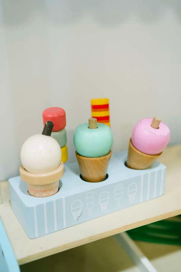 Helados de madera juego simbólico Pessigolles